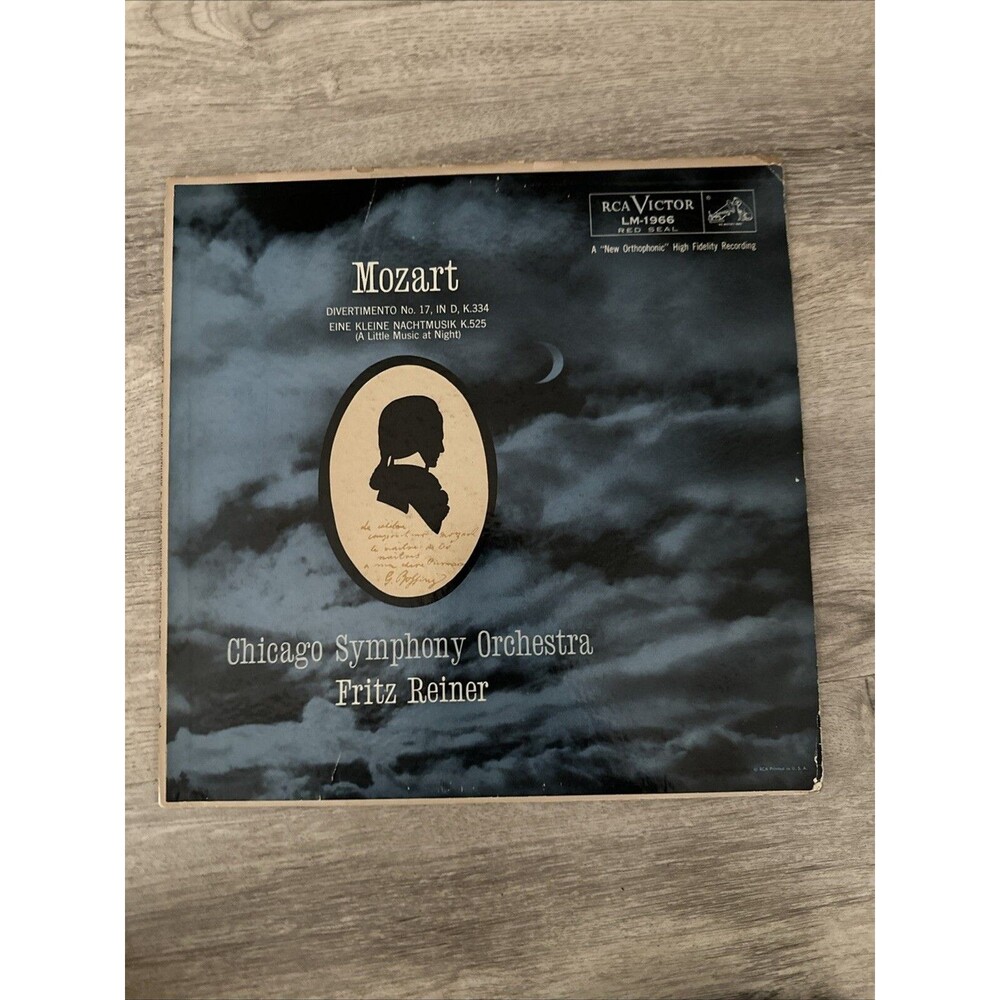 Mozart : Divertimento No 17, in D & Eine Kleine Nachtmusik, LM-1966 (1956, LP,)